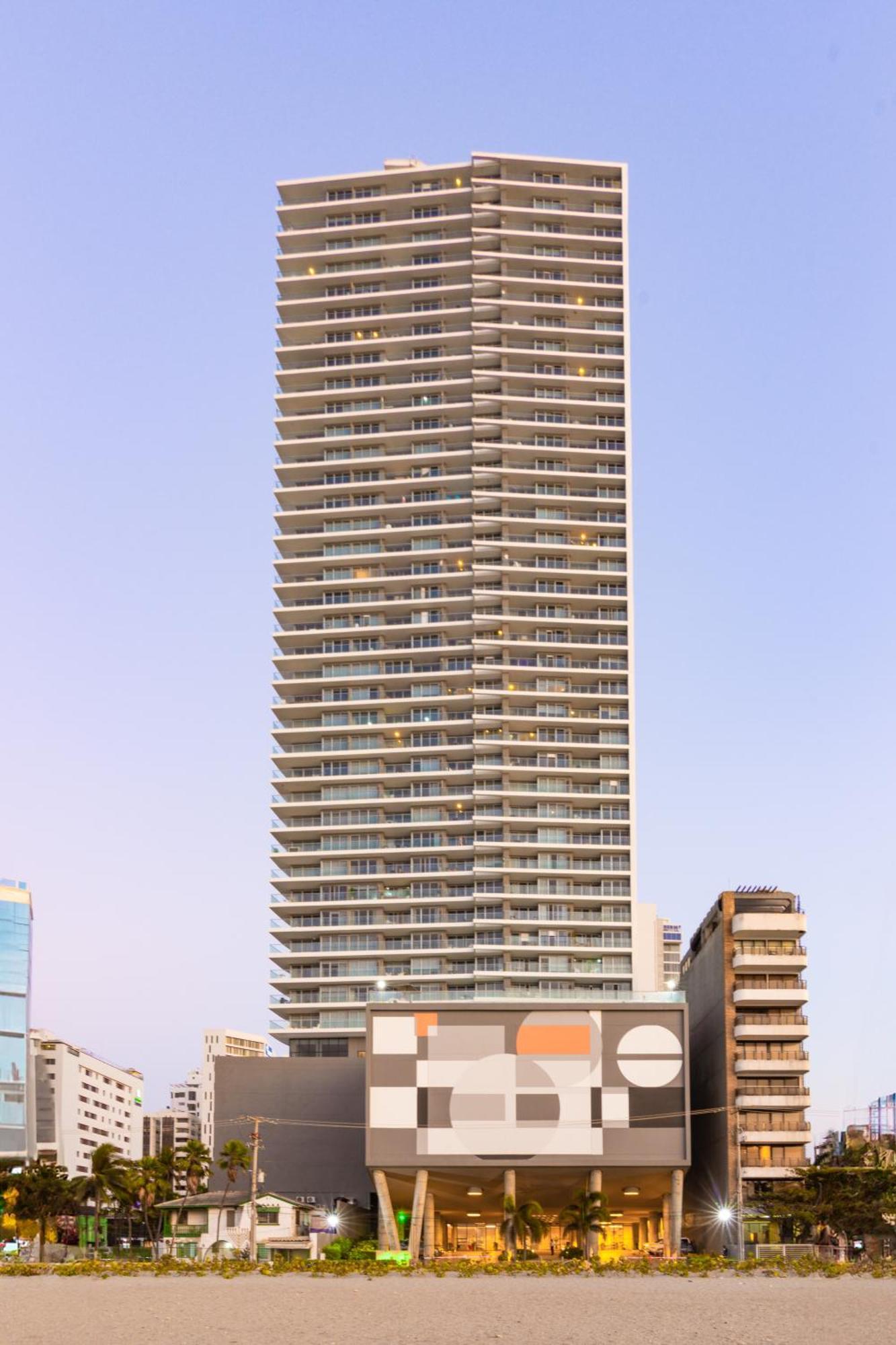 41st Fl Beach Condo in Bocagrande Cartagena Esterno foto