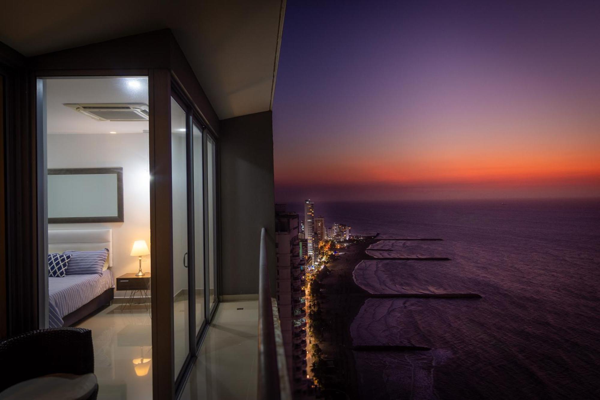41st Fl Beach Condo in Bocagrande Cartagena Esterno foto