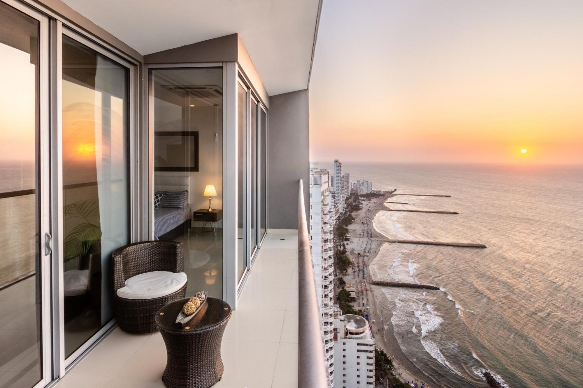 41st Fl Beach Condo in Bocagrande Cartagena Esterno foto