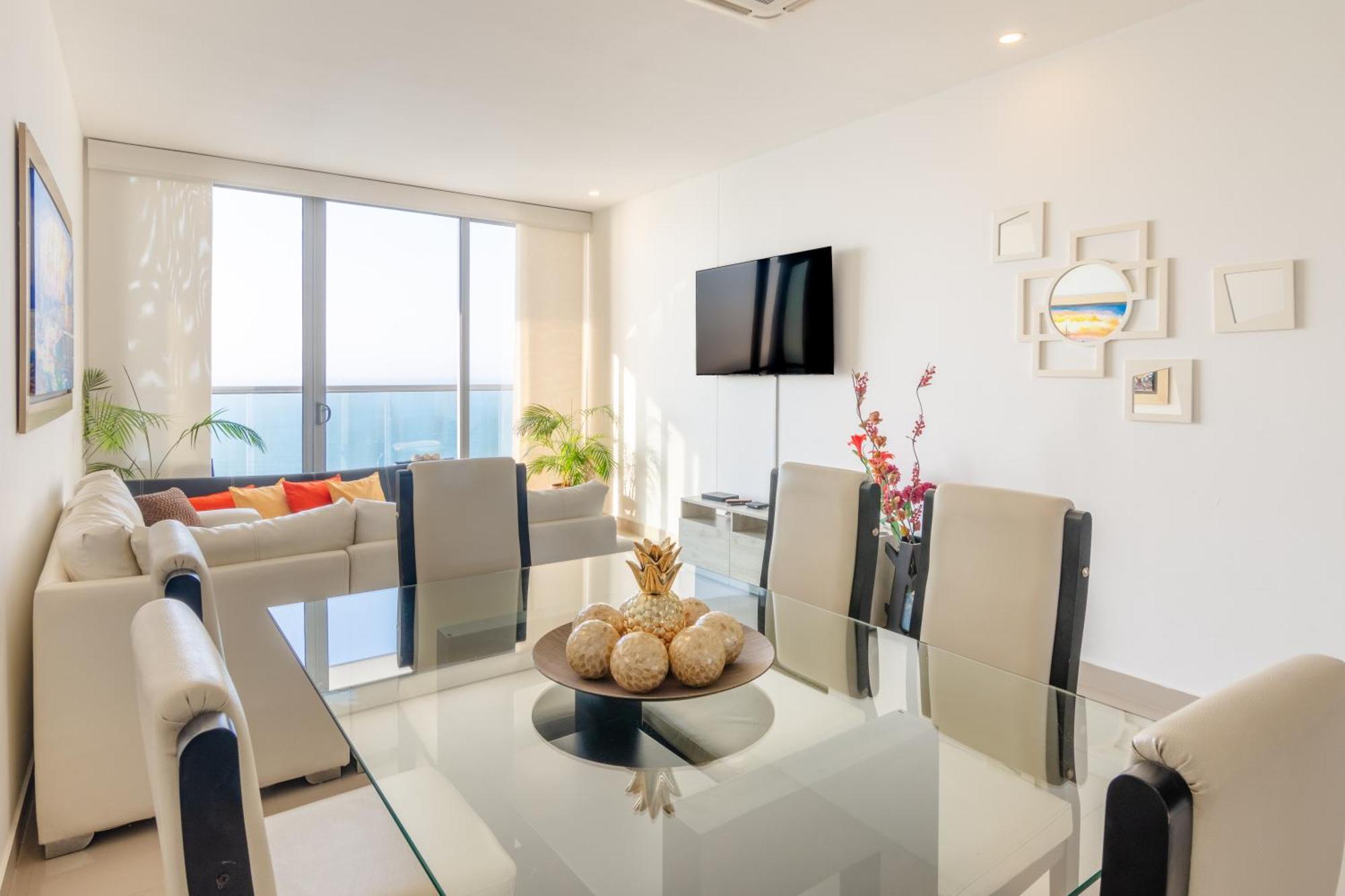 41st Fl Beach Condo in Bocagrande Cartagena Esterno foto
