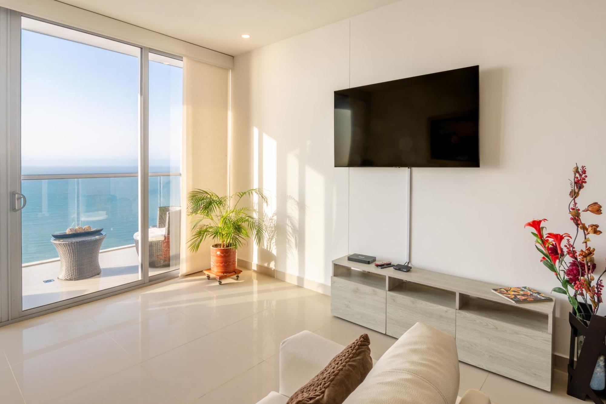 41st Fl Beach Condo in Bocagrande Cartagena Esterno foto