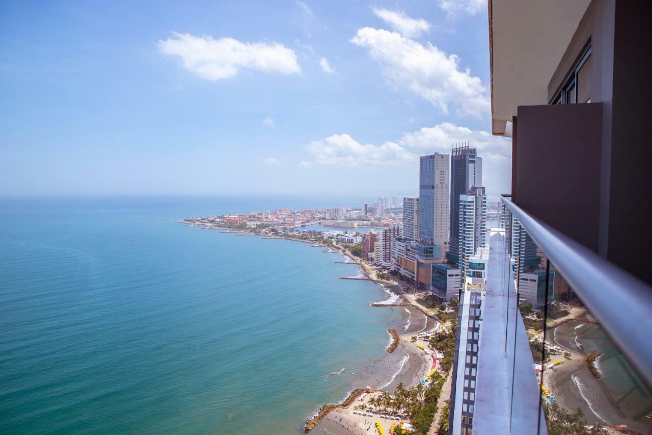 41st Fl Beach Condo in Bocagrande Cartagena Esterno foto